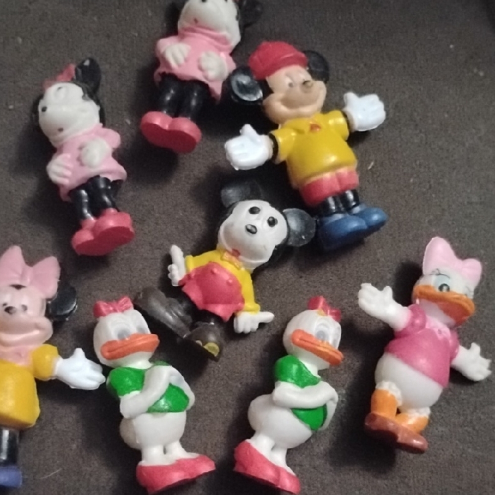Disney Classic Character Figurine Set - Pink, Yellow, Green